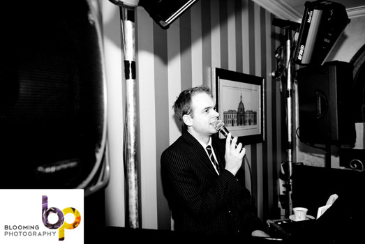 Cheltenham Wedding DJ - man with a microphone